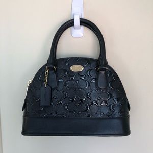Coach black mini purse